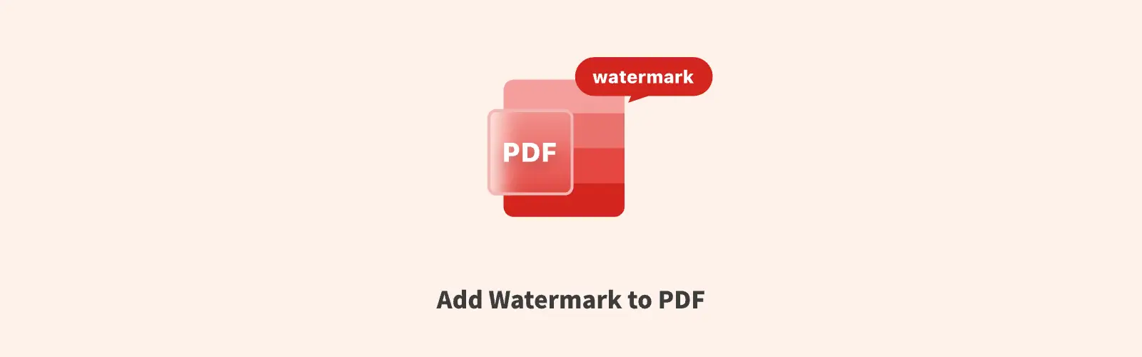 Add watermark to PDF