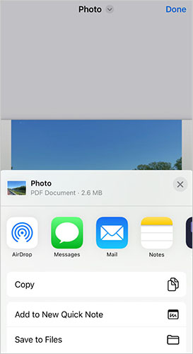 Convert HEIC to PDF on iPhone