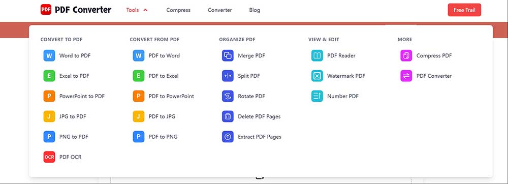 PDF Tools provided by PDF Converter