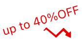 up to 40% off